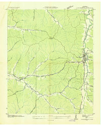 Waynesboro 1936 topographic map thumbnail