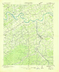 Sevierville 1935 topographic map thumbnail