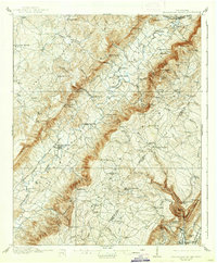 Sequatchie Valley 1910 topographic map thumbnail