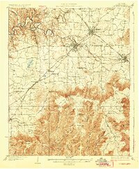 Decherd 1928 topographic map thumbnail