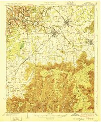 Decherd 1928 topographic map thumbnail