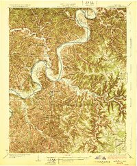 Gainesboro 1929 topographic map thumbnail