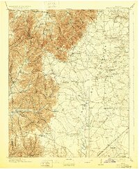 Hollow Springs 1913 topographic map thumbnail