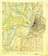 Memphis 1927 topographic map thumbnail
