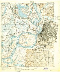 Memphis 1927 topographic map thumbnail