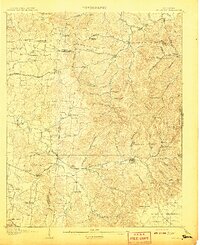 Woodbury 1908 topographic map thumbnail