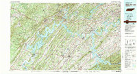 Watts Bar Lake topographic map thumbnail