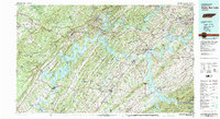 Watts Bar Lake 1981 topographic map preview