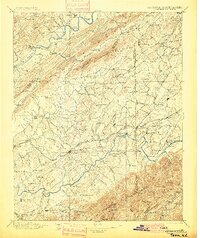 Greeneville 1896 topographic map thumbnail