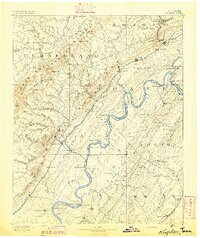Kingston 1891 topographic map thumbnail