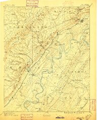 Kingston 1891 topographic map thumbnail
