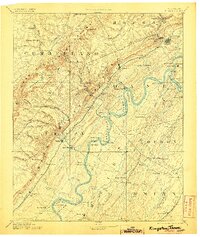 Kingston 1893 topographic map thumbnail