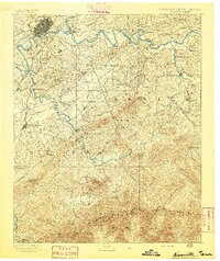 Knoxville 1892 topographic map thumbnail