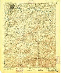 Knoxville 1895 topographic map thumbnail