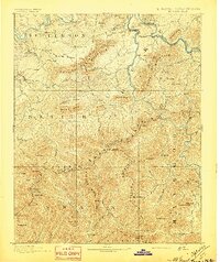 Mt Guyot 1893 topographic map thumbnail