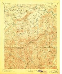 Mt. Guyot 1893 topographic map preview