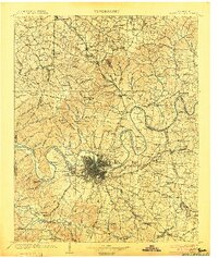 Nashville 1903 topographic map thumbnail