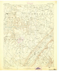 Pikeville 1892 topographic map thumbnail
