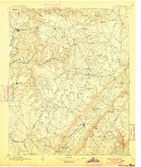 Pikeville 1895 topographic map thumbnail