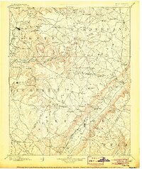 Pikeville 1895 topographic map thumbnail
