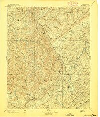 Briceville 1895 topographic map thumbnail