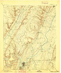 Chattanooga 1893 topographic map thumbnail