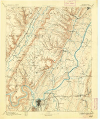 Chattanooga 1893 topographic map thumbnail
