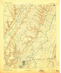 Chattanooga 1893 topographic map thumbnail