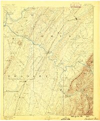 Cleveland 1886 topographic map thumbnail