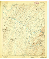 Cleveland 1892 topographic map thumbnail