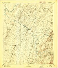 Cleveland 1895 topographic map thumbnail