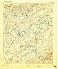 Loudon 1895 topographic map thumbnail