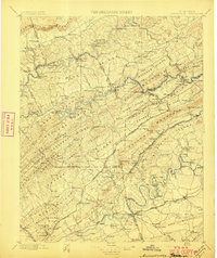 Maynardville 1897 topographic map thumbnail