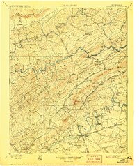 Maynardville 1900 topographic map thumbnail