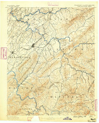 Roan Mountain 1891 topographic map thumbnail