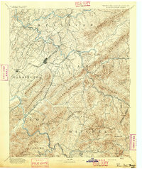 Roan Mountain 1894 topographic map thumbnail