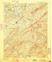 Roan Mountain 1894 topographic map thumbnail