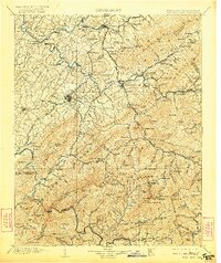 Roan Mountain 1904 topographic map thumbnail