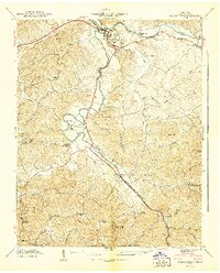 Pigeon Forge 1940 topographic map thumbnail