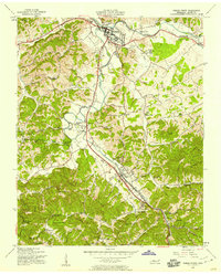 Pigeon Forge 1956 topographic map thumbnail