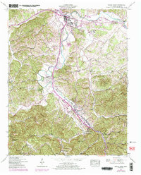 Pigeon Forge 1956 topographic map thumbnail