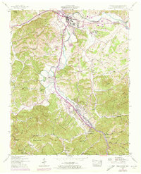Pigeon Forge 1956 topographic map thumbnail