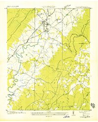 Pikeville 1935 topographic map thumbnail