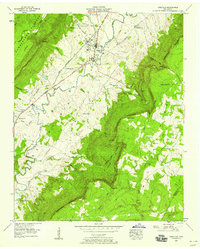 Pikeville 1956 topographic map thumbnail