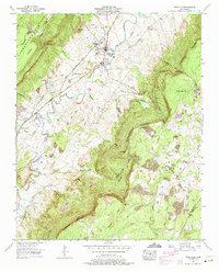 Pikeville 1956 topographic map thumbnail