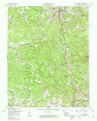 Pilot Mountain 1952 topographic map thumbnail