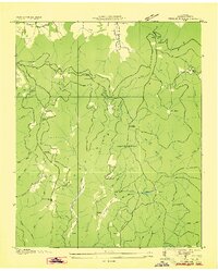 Pitcher Ridge 1936 topographic map thumbnail