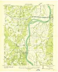 Pittsburg Landing 1936 topographic map thumbnail