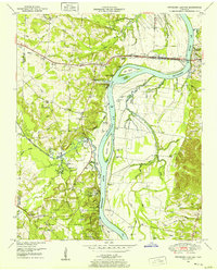 Pittsburg Landing 1949 topographic map thumbnail