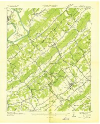 Powell Station 1936 topographic map thumbnail